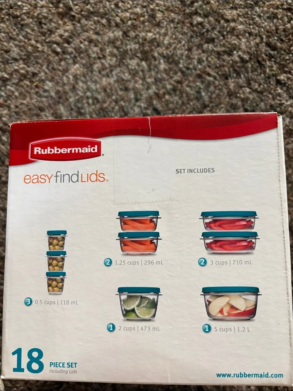 Rubbermaid Easy Find Lids Food Storage Set - Teal Lids